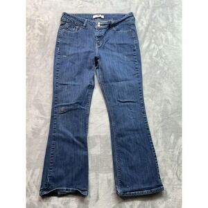 Levis 526 Womens Sz 12S Designer Jeans Blue Slender BootLeg Mid Rise Ladies Pant